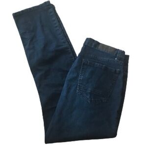 Kenneth Cole Reaction dark wash slim straight denim jeans EUC size 30x32